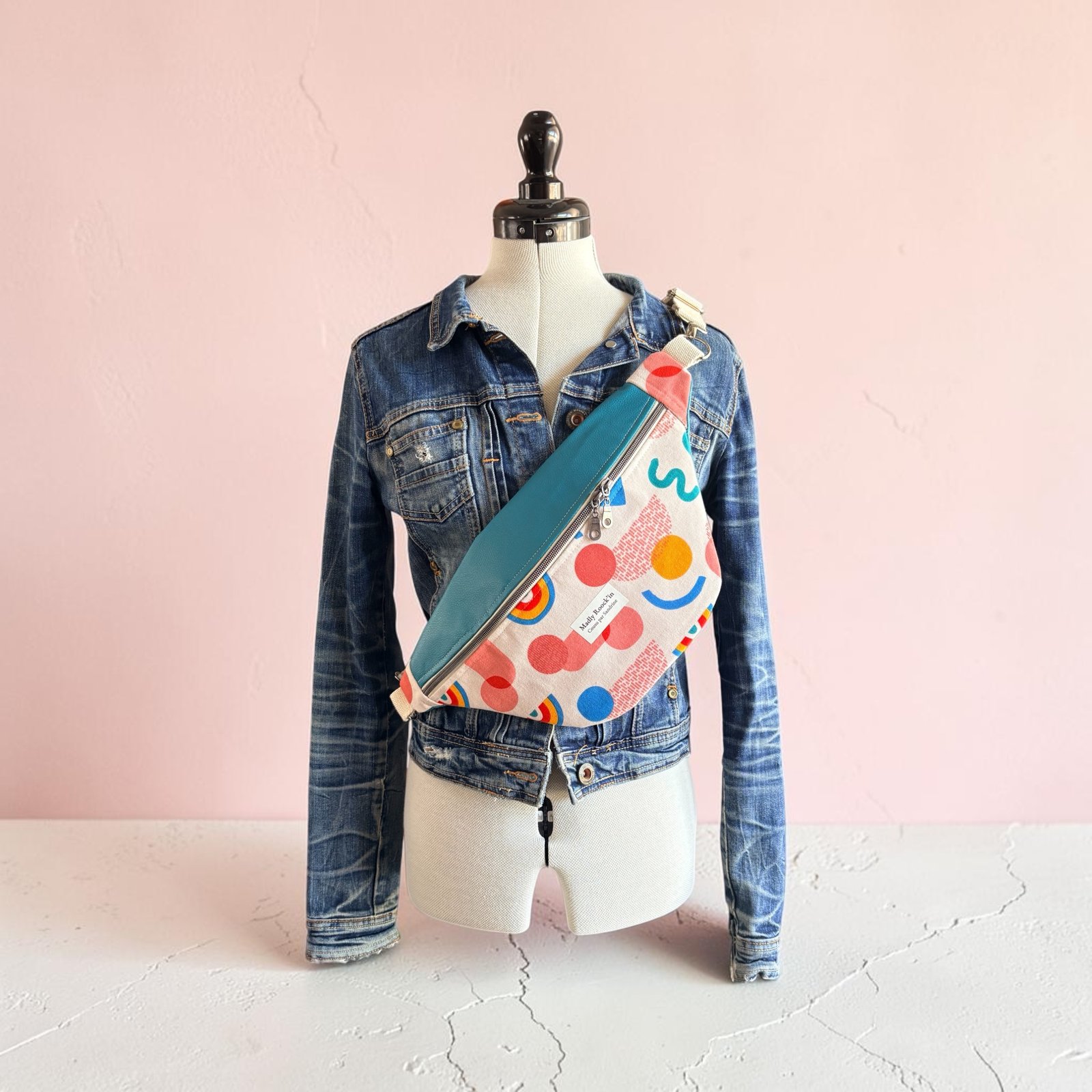 Sac Banane Gabriel Graphique Bleu Turquoise
